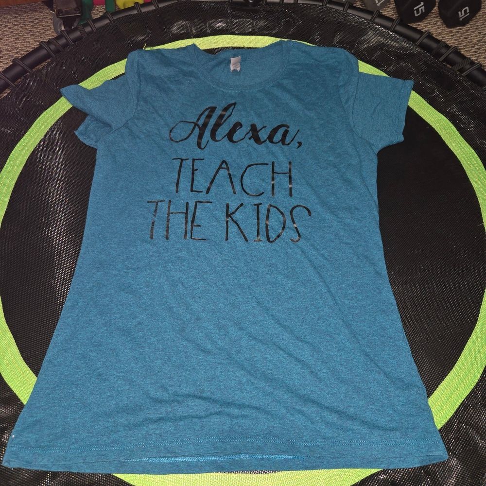 Jerzees TealTee with Fun Print For Teachers